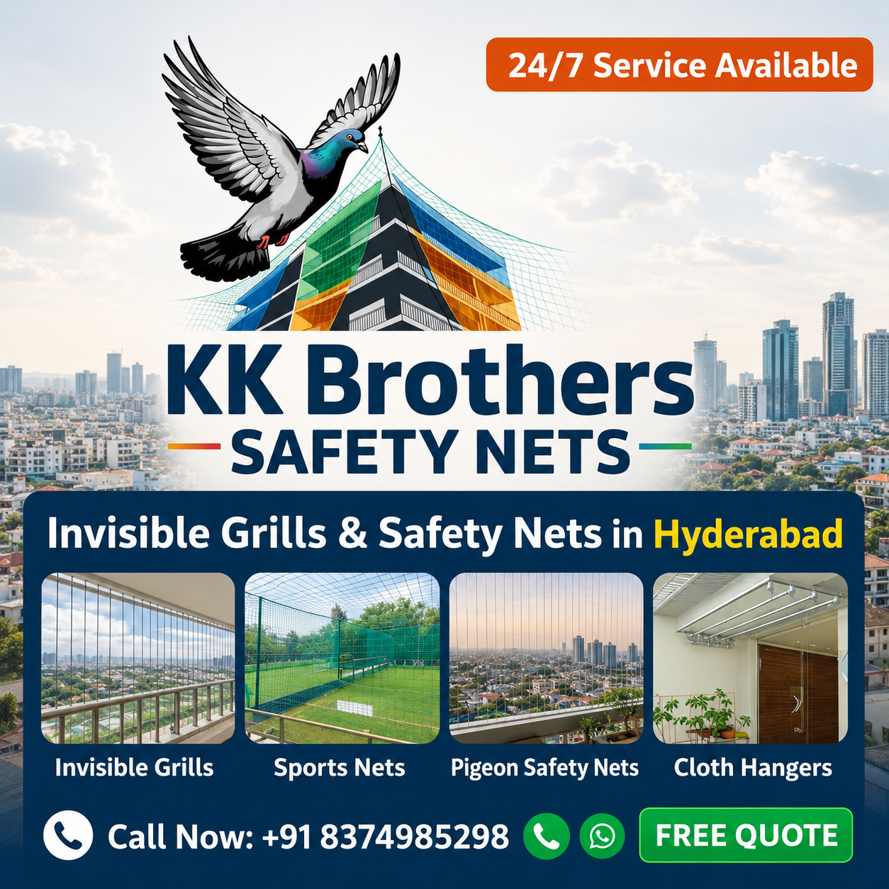 All Types of Safety Nets Hyderabad - KK Brothers